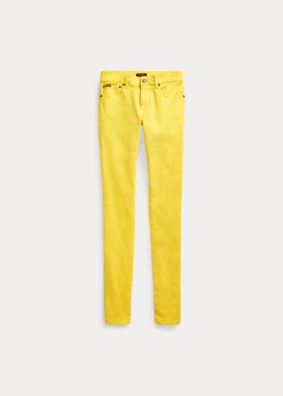 Jeans Polo Ralph Lauren Mujer Amarillos - Tompkins Stretch Skinny - PEFIV6493